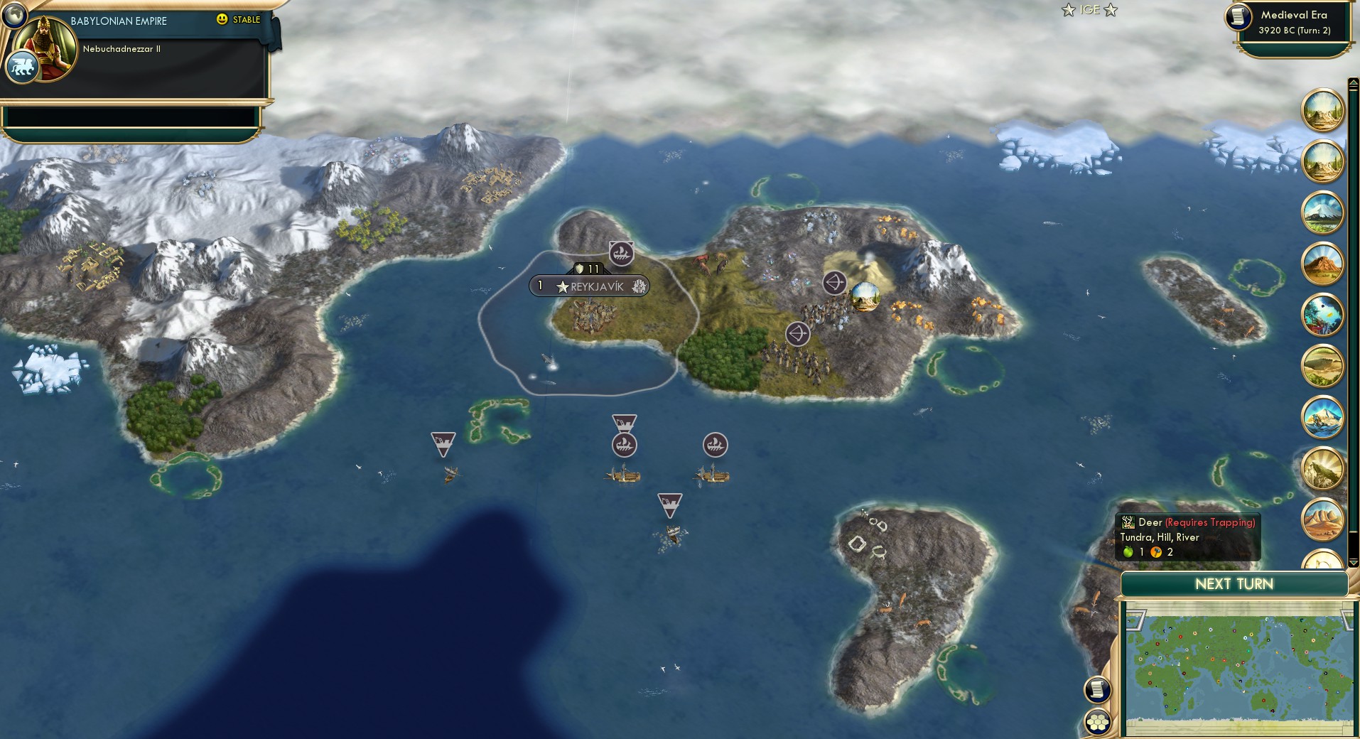 CBR In-Game Screenshot of Land of Ice and Fire