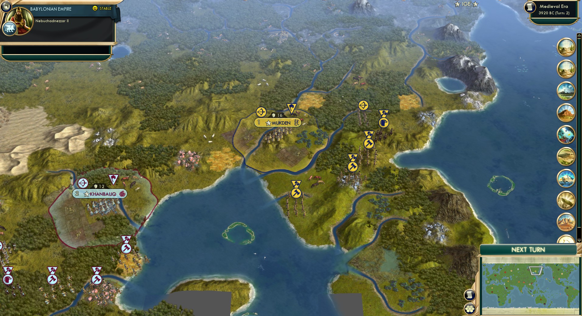 CBR In-Game Screenshot of Conquest Dynasties Coexist
