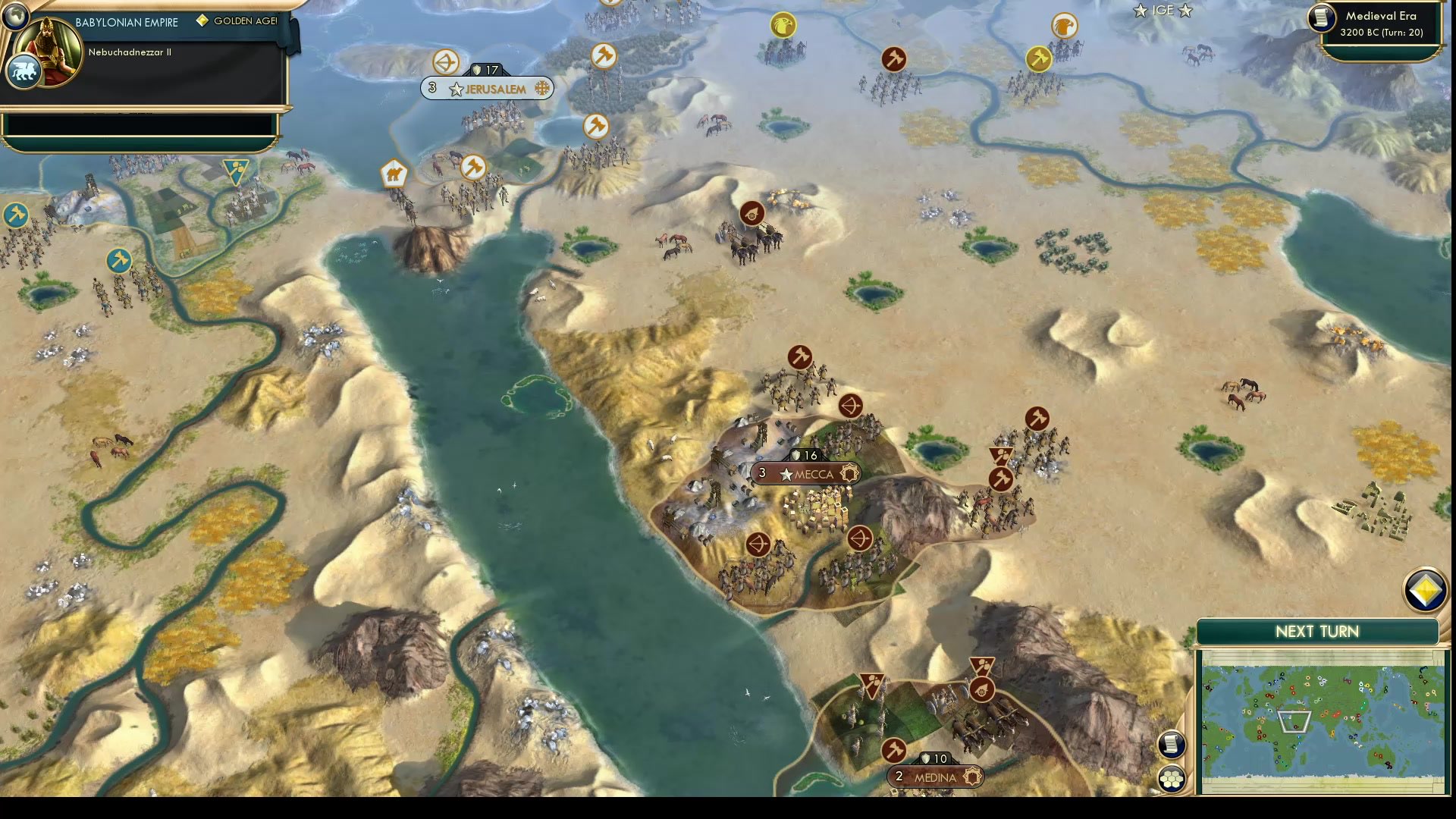 CBR In-Game Screenshot of Mecca and Medina
