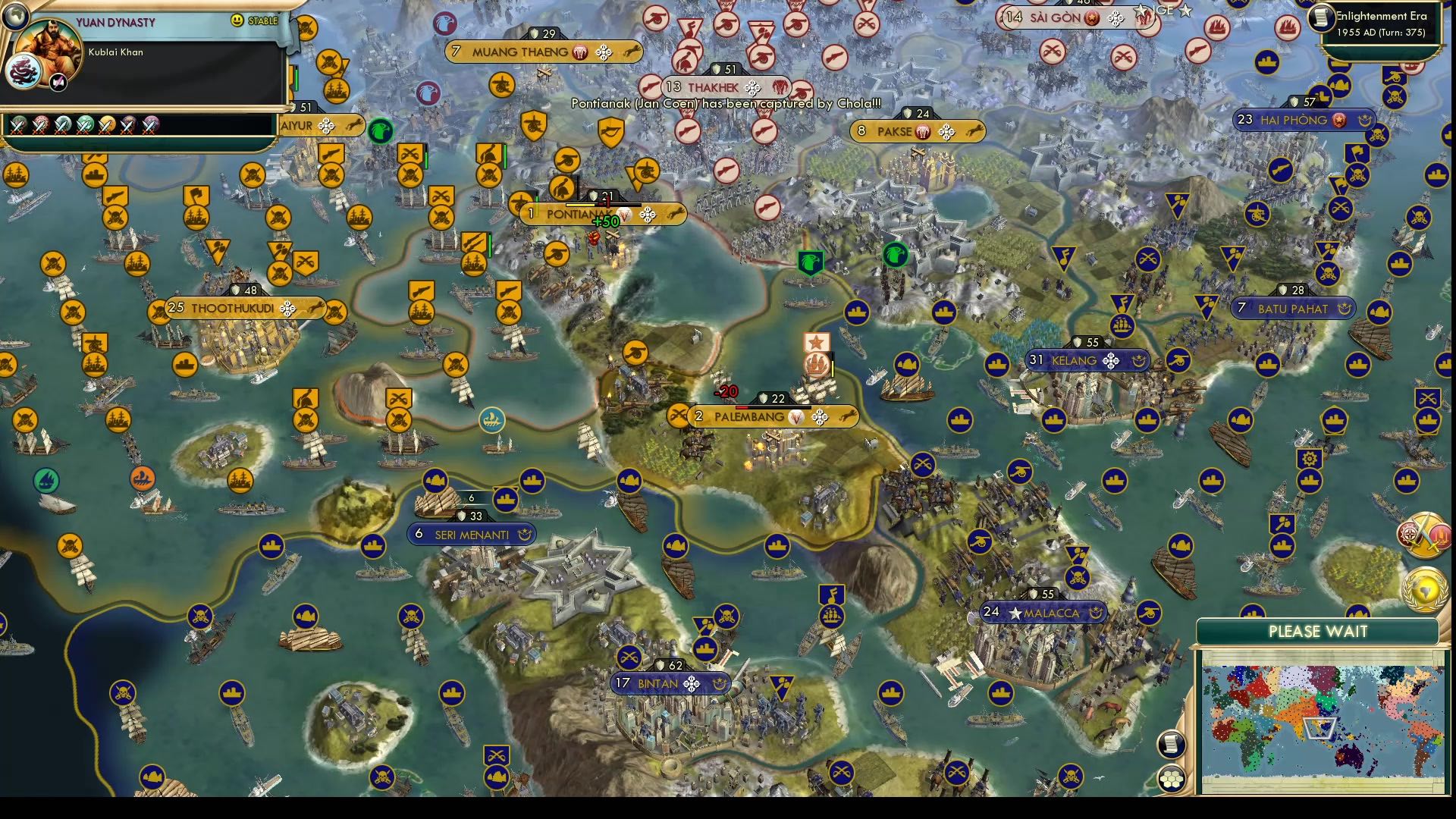 CBR In-Game Screenshot of Air superiority meets naval staredown