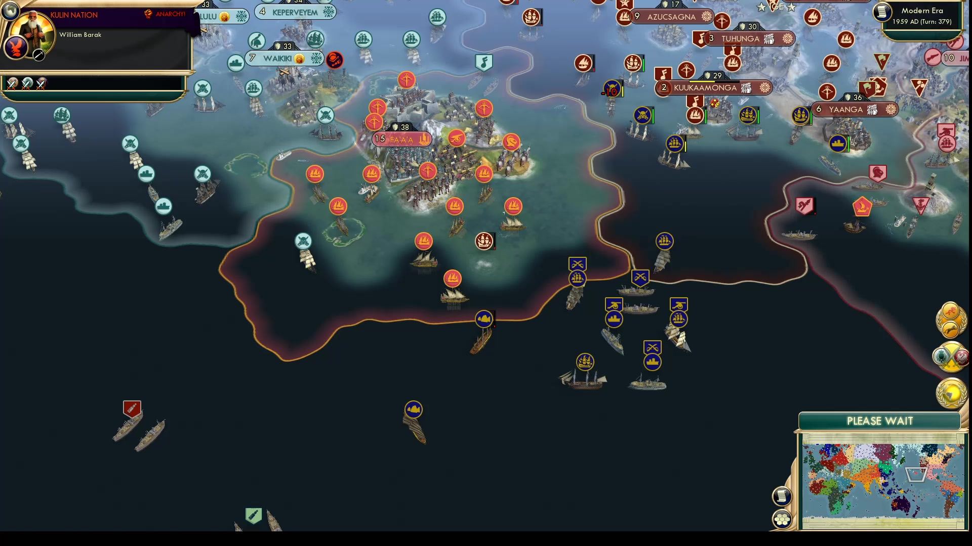 CBR In-Game Screenshot of Many Malaccan ships make light work