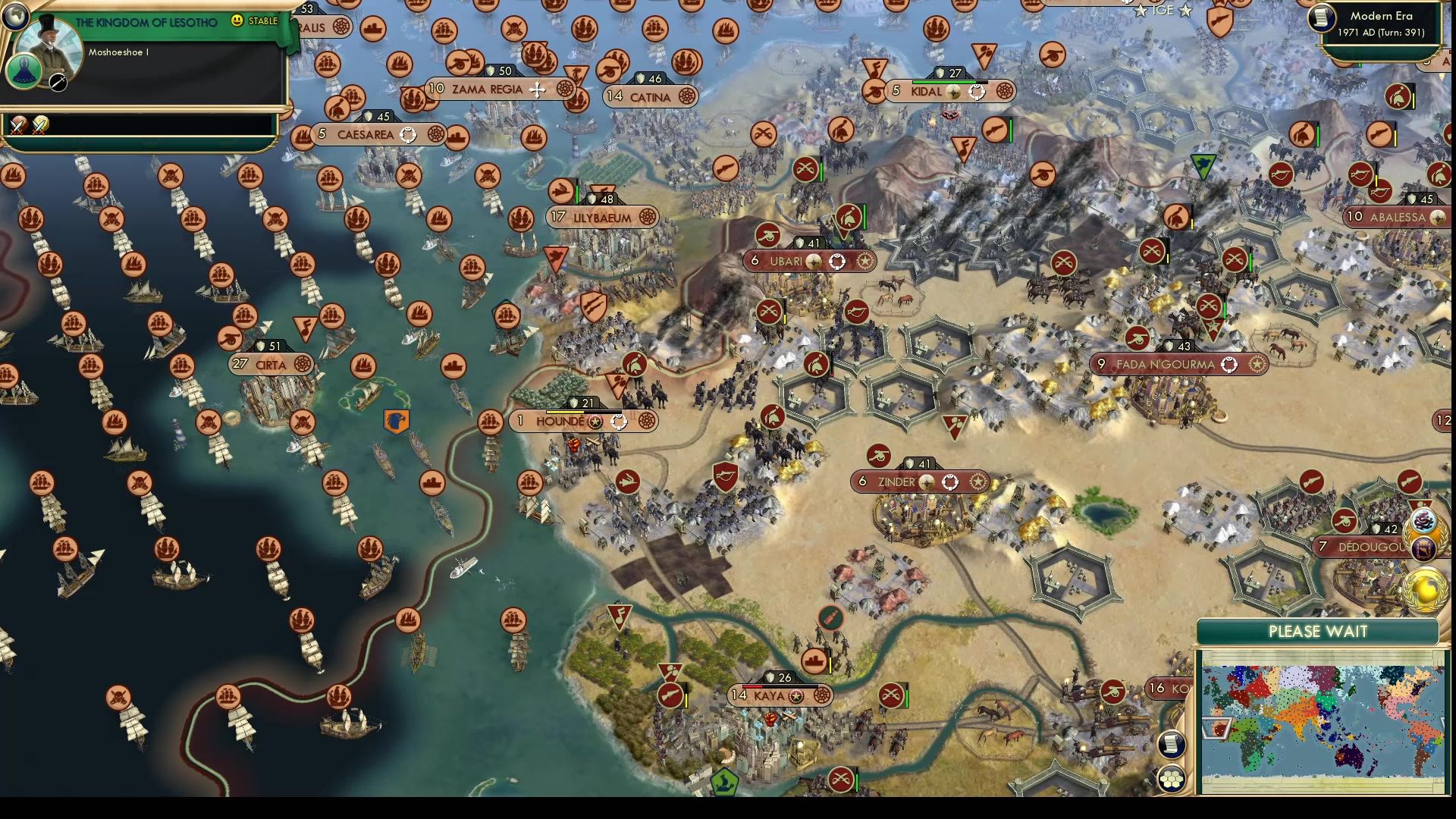 CBR In-Game Screenshot of Turning Inland