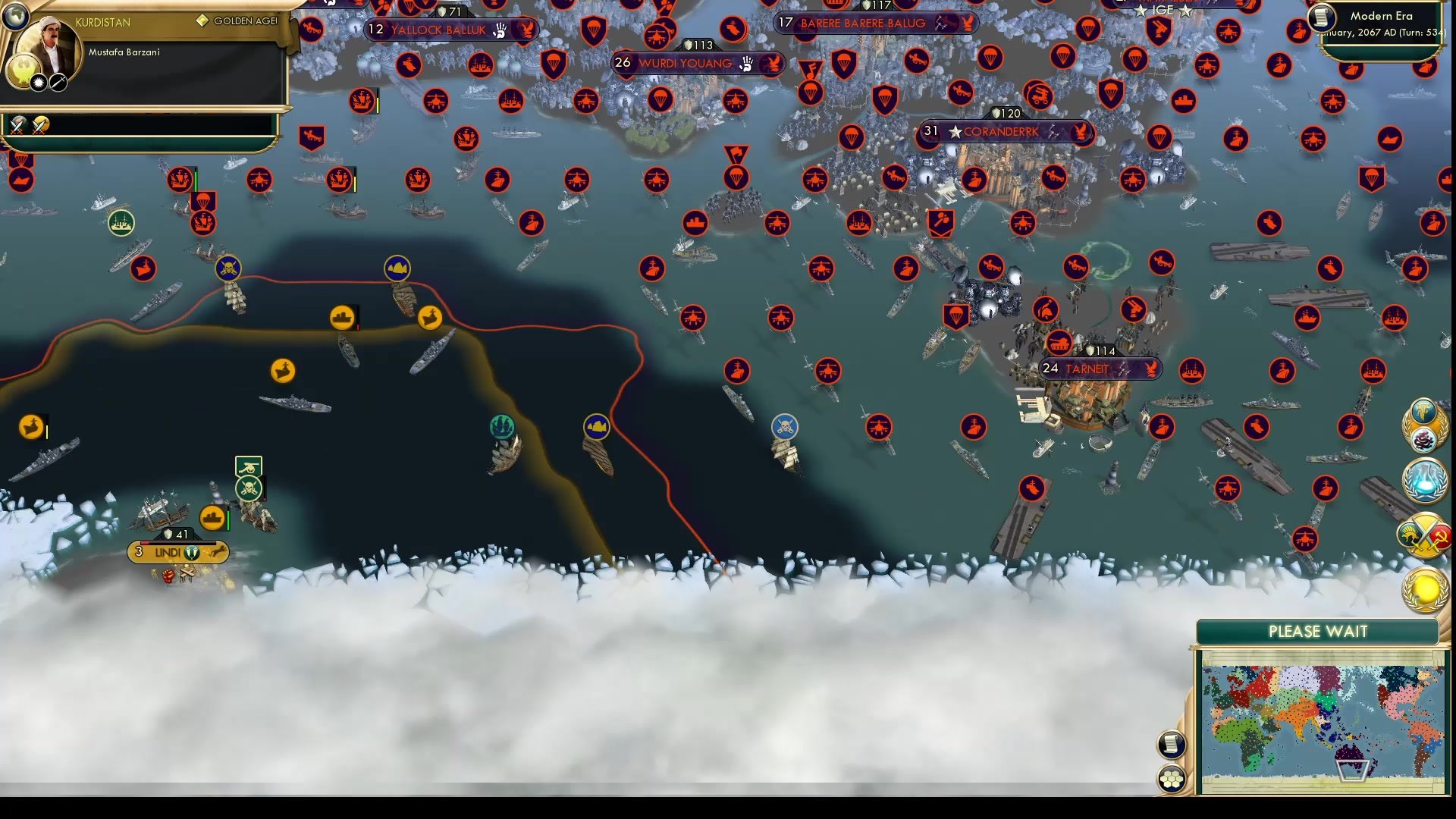 CBR In-Game Screenshot of Progress and Penguins
