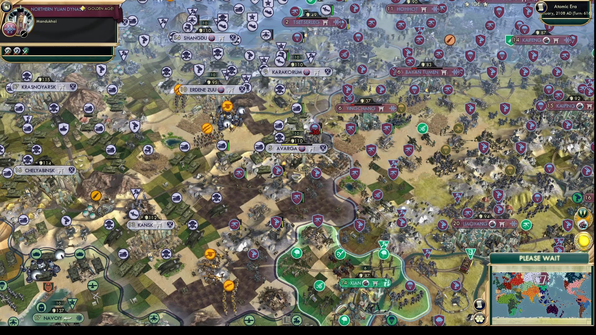 CBR In-Game Screenshot of Southern Push