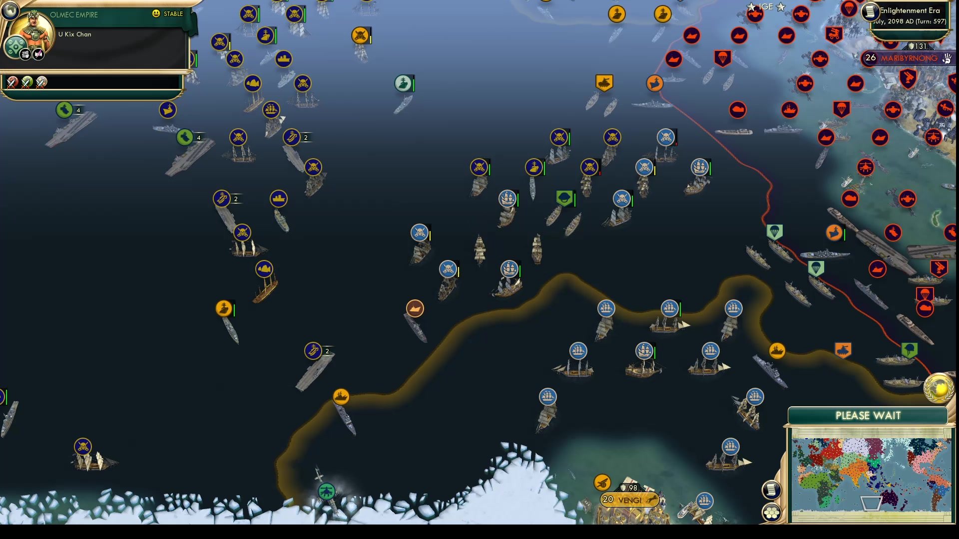 CBR In-Game Screenshot of Subantarctic Squabbling