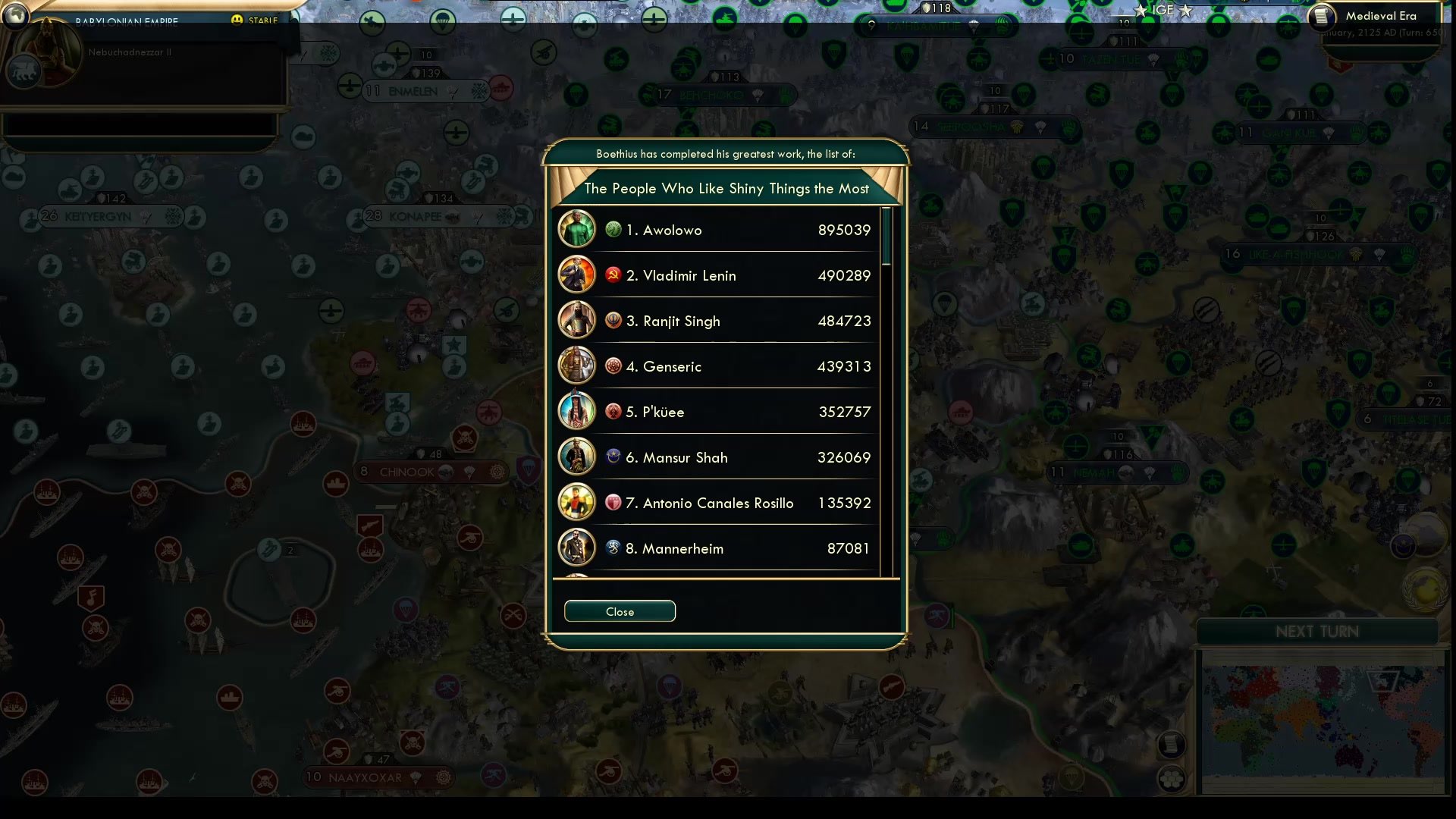 CBR In-Game Screenshot of Beothius’s List