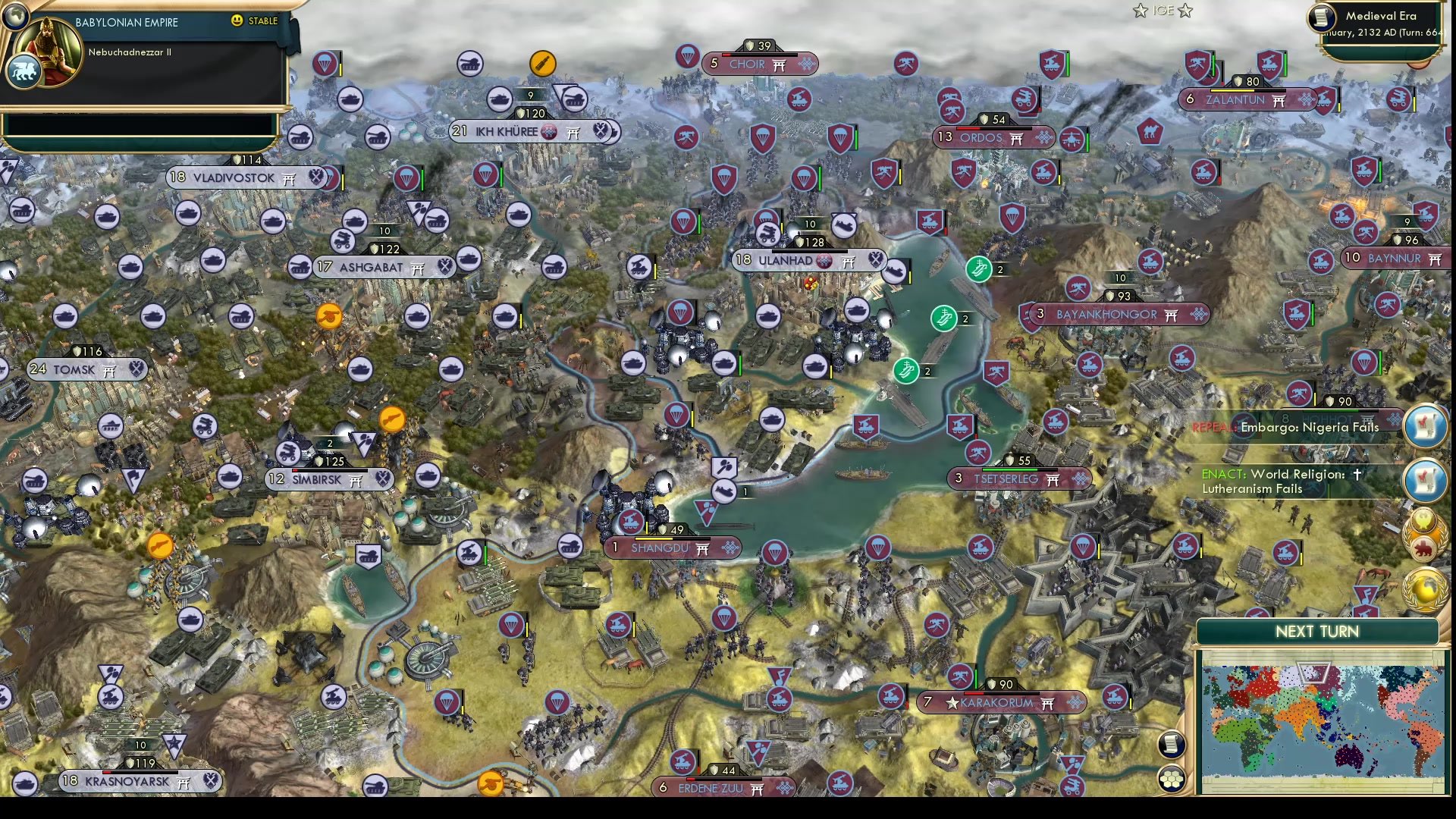 CBR In-Game Screenshot of Failures on all sides