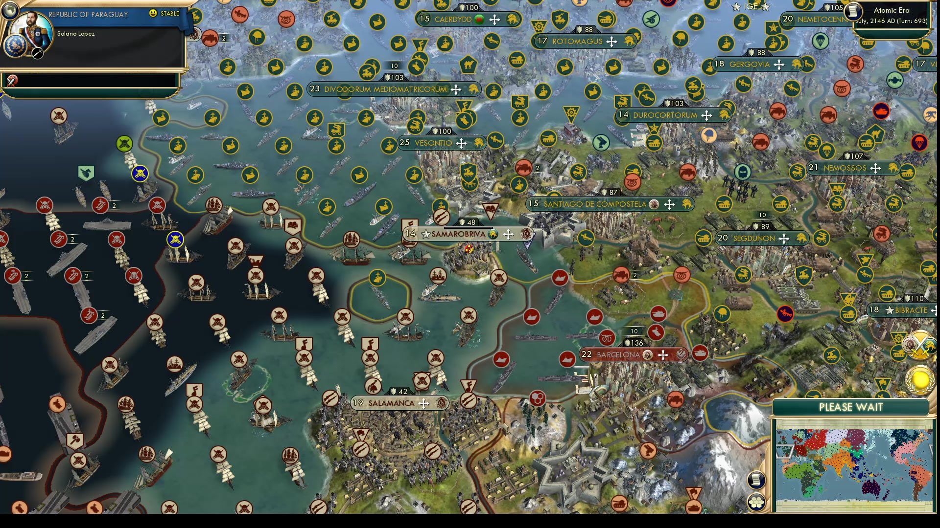CBR In-Game Screenshot of France v Spain