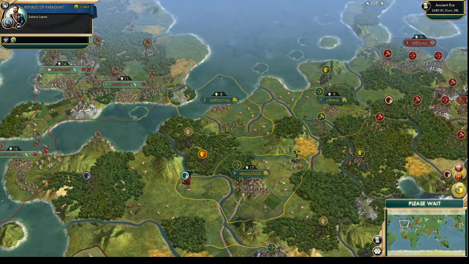 CBR In-Game Screenshot of Unenviable Situation