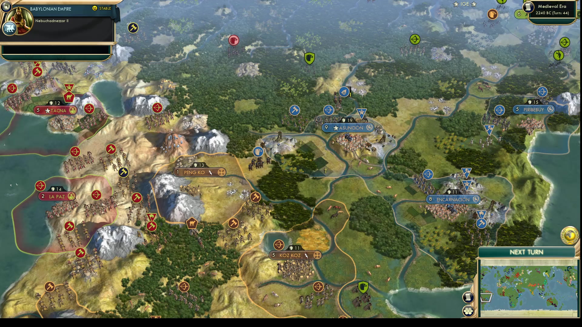 CBR In-Game Screenshot of Mapuche on the Map