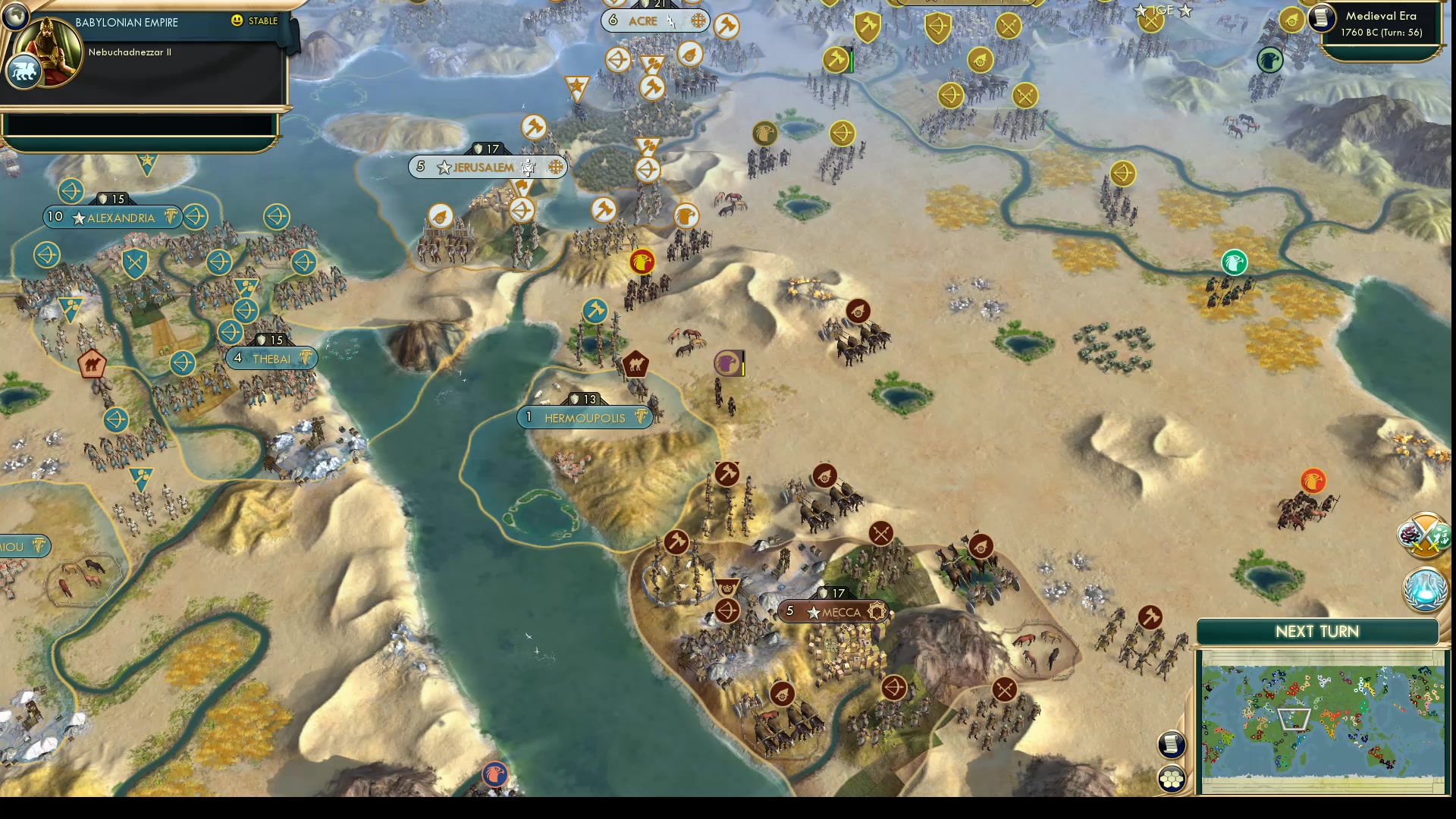 CBR In-Game Screenshot of Pharaoh Crosses the Red Sea