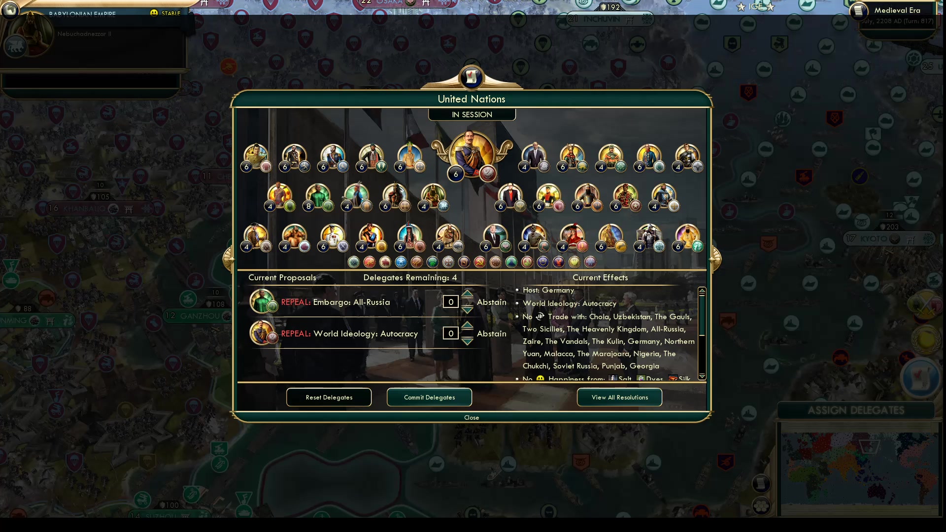 CBR In-Game Screenshot of Not the Worst Diplomatic Situation Kolchak’s Been In