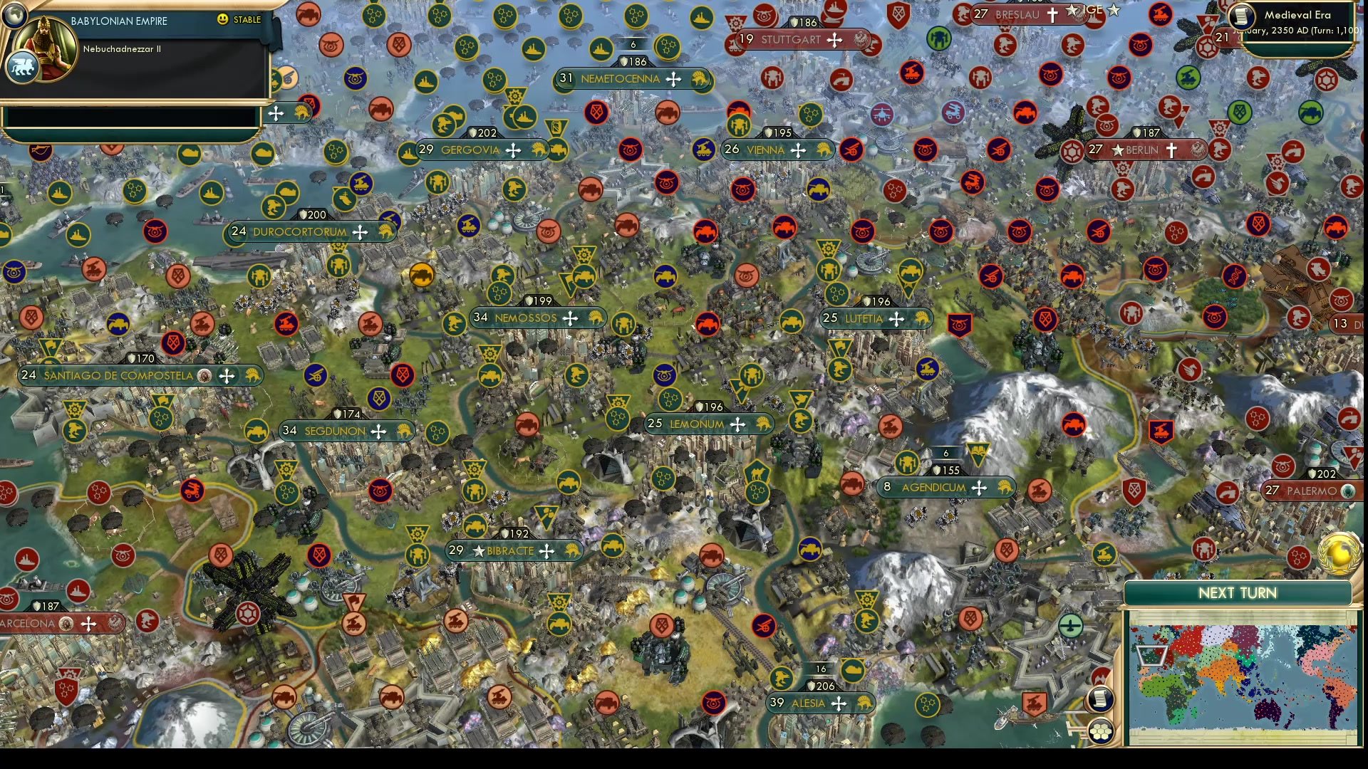 CBR In-Game Screenshot of Gaul Teched Up