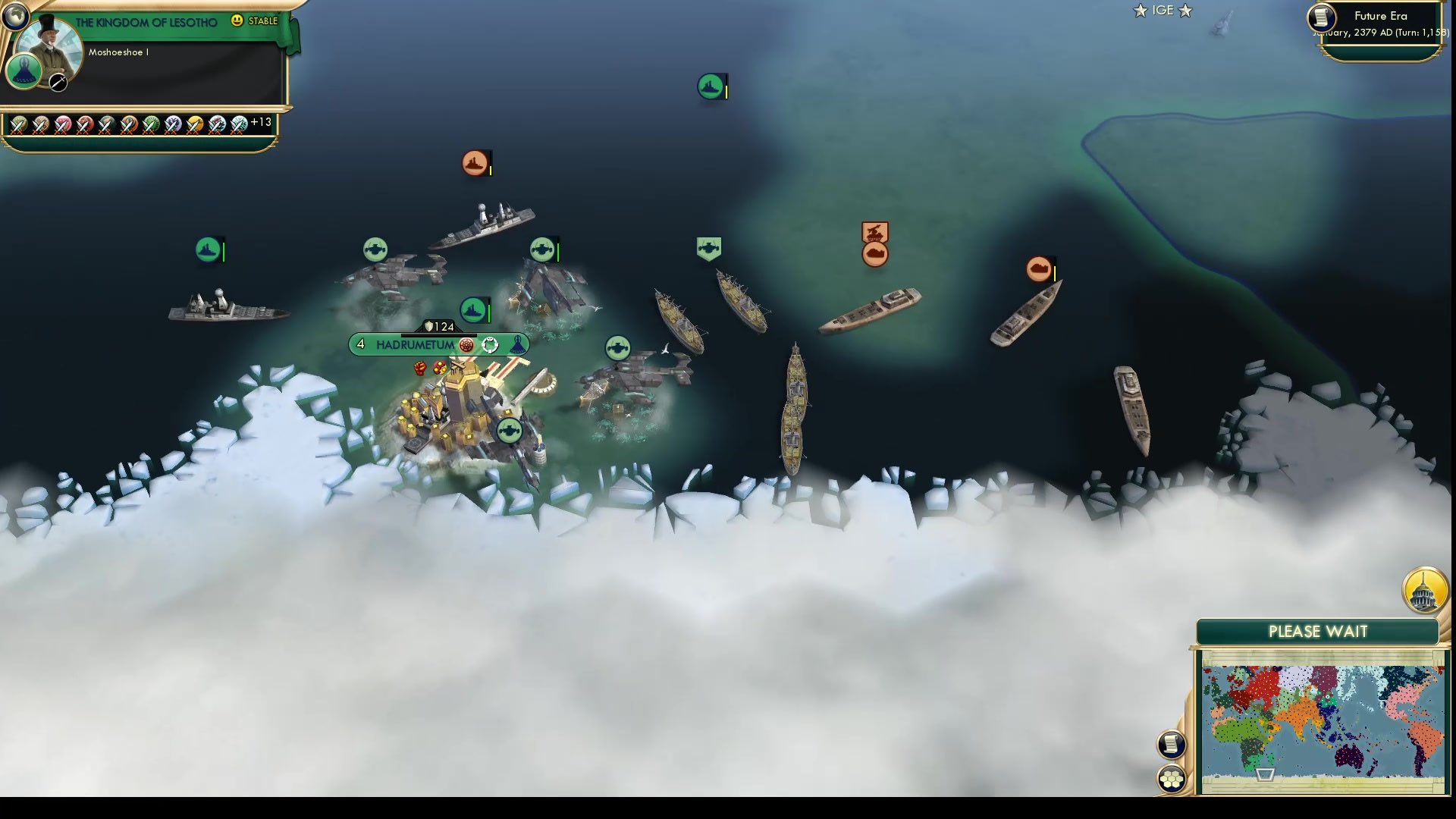 CBR In-Game Screenshot of Vandalizing the Ice Caps