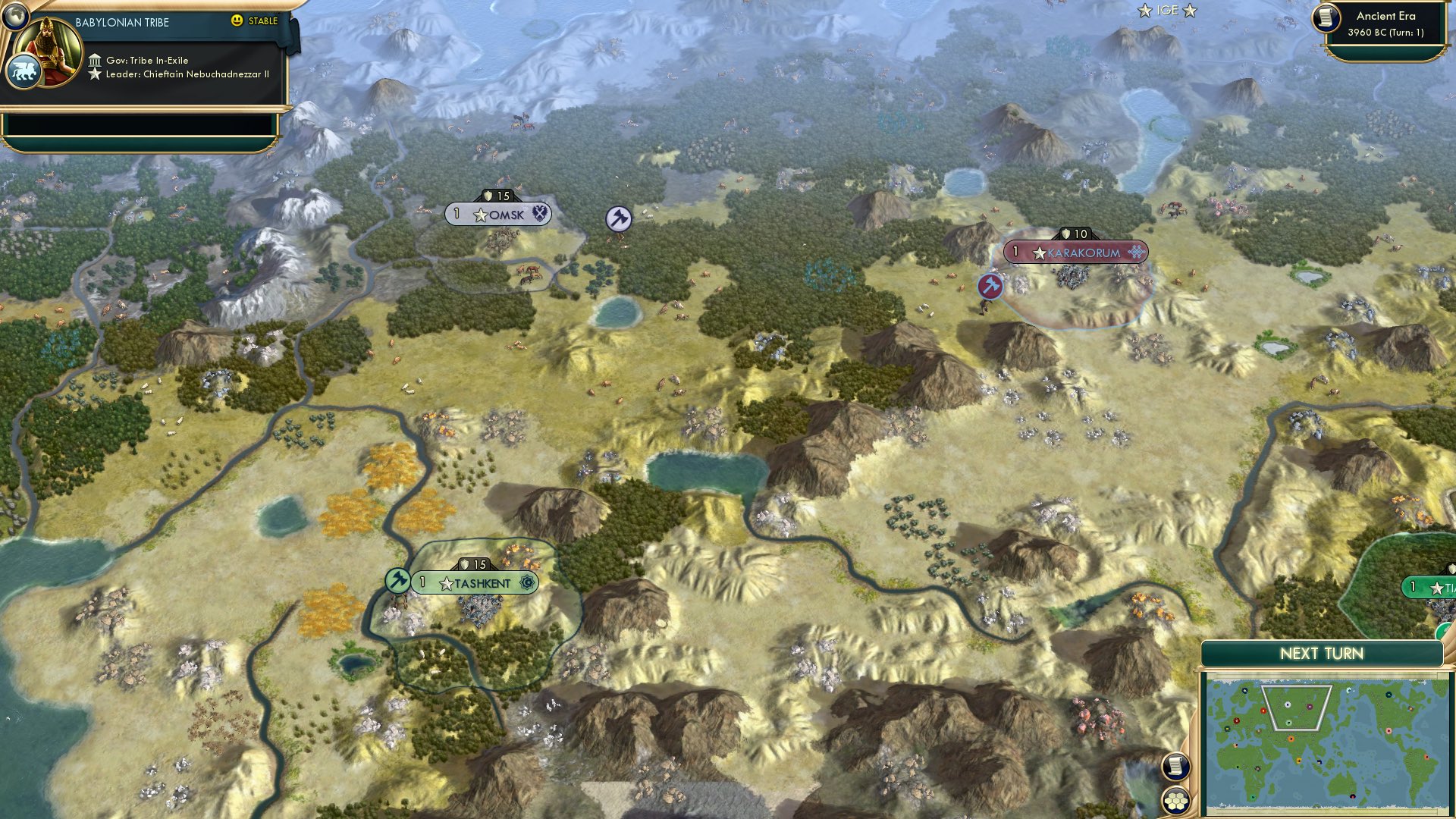 CBR In-Game Screenshot of Three-Steppe Problem