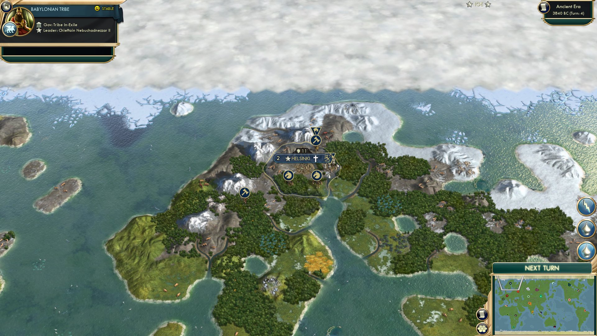 CBR In-Game Screenshot of Finnish-ing up the Religion Slides