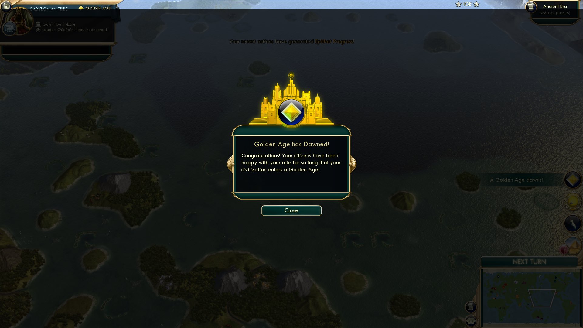 CBR In-Game Screenshot of Golden Opportunity