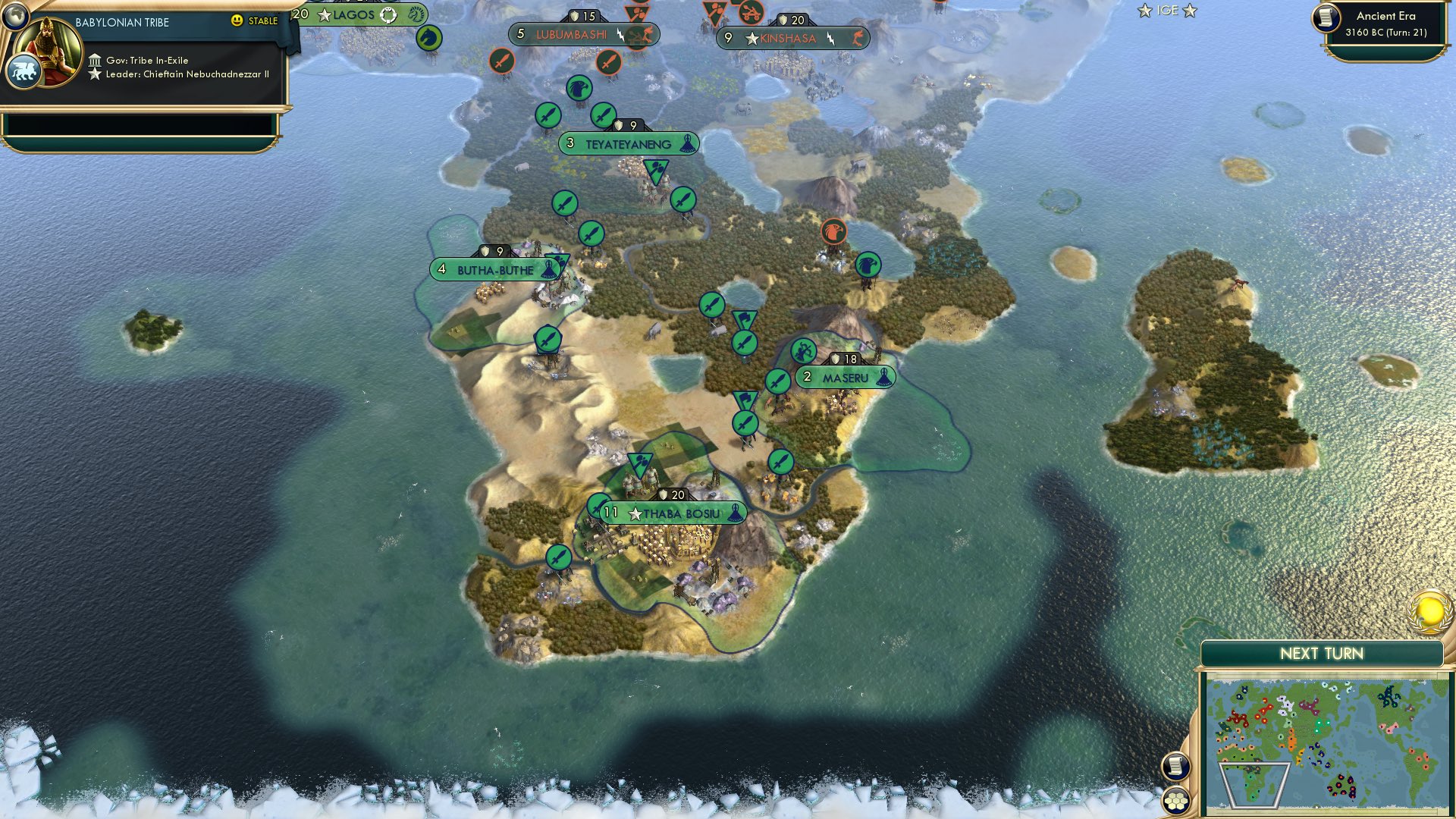 CBR In-Game Screenshot of Things Go Downhill for Zaire