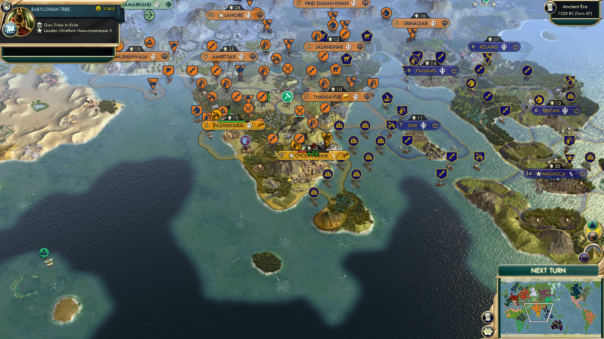 CBR In-Game Screenshot of Land Lost or Sea Sacked?