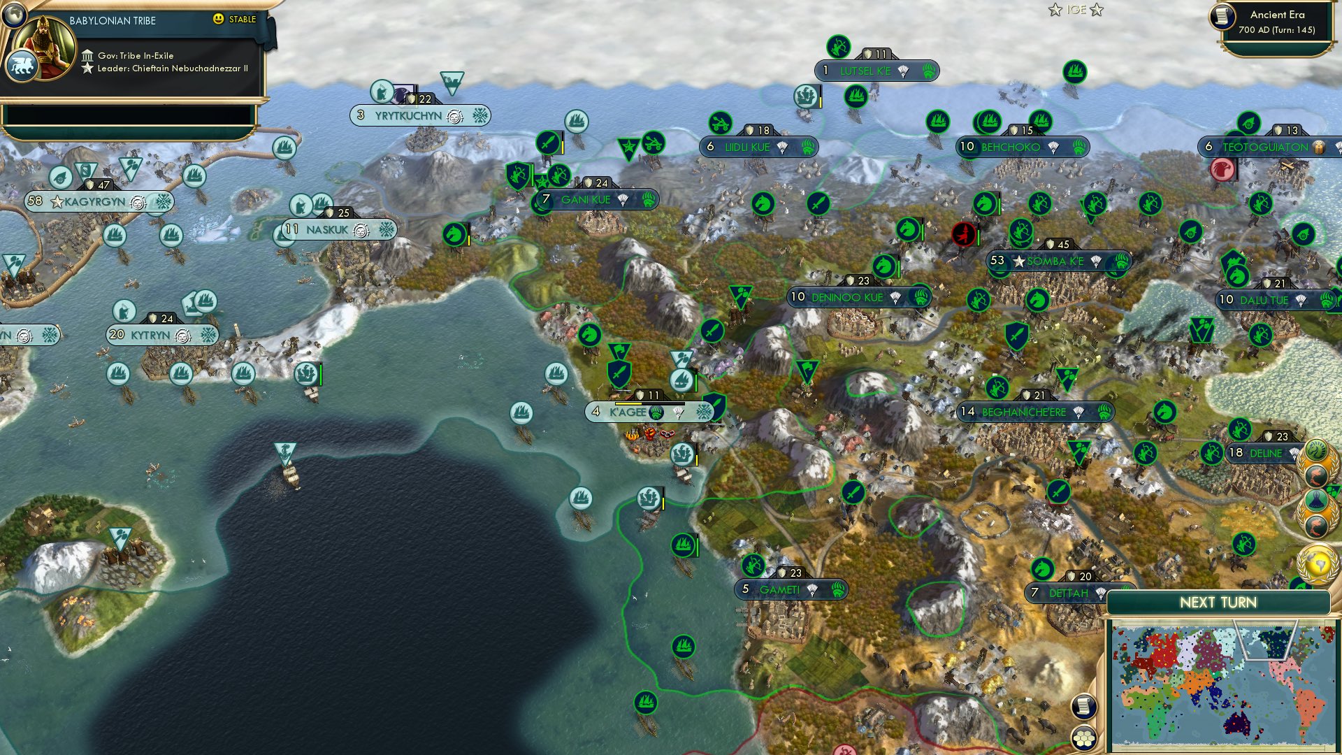 CBR In-Game Screenshot of The Great War in the North, continued