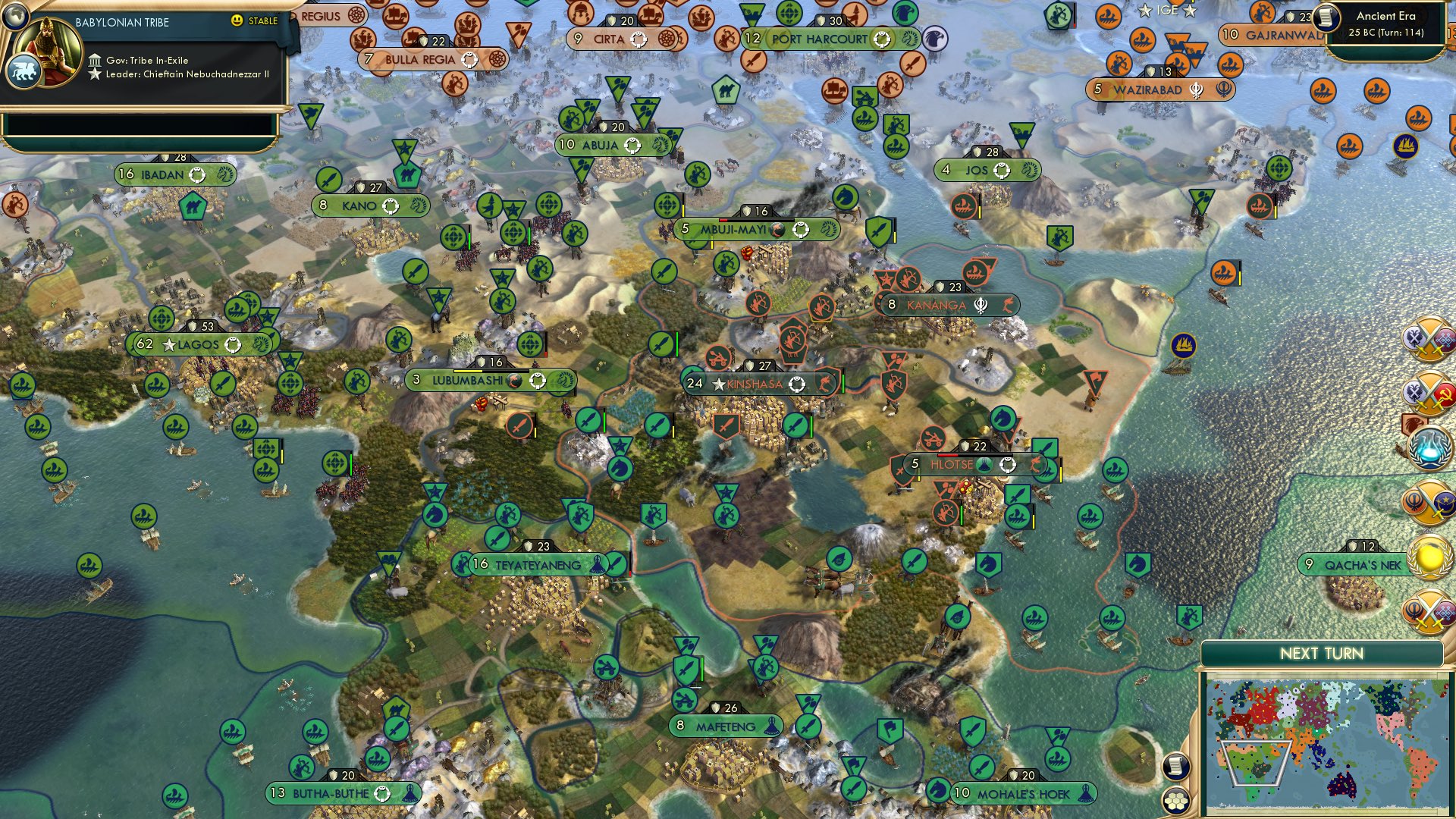 CBR In-Game Screenshot of The Central African War, continued