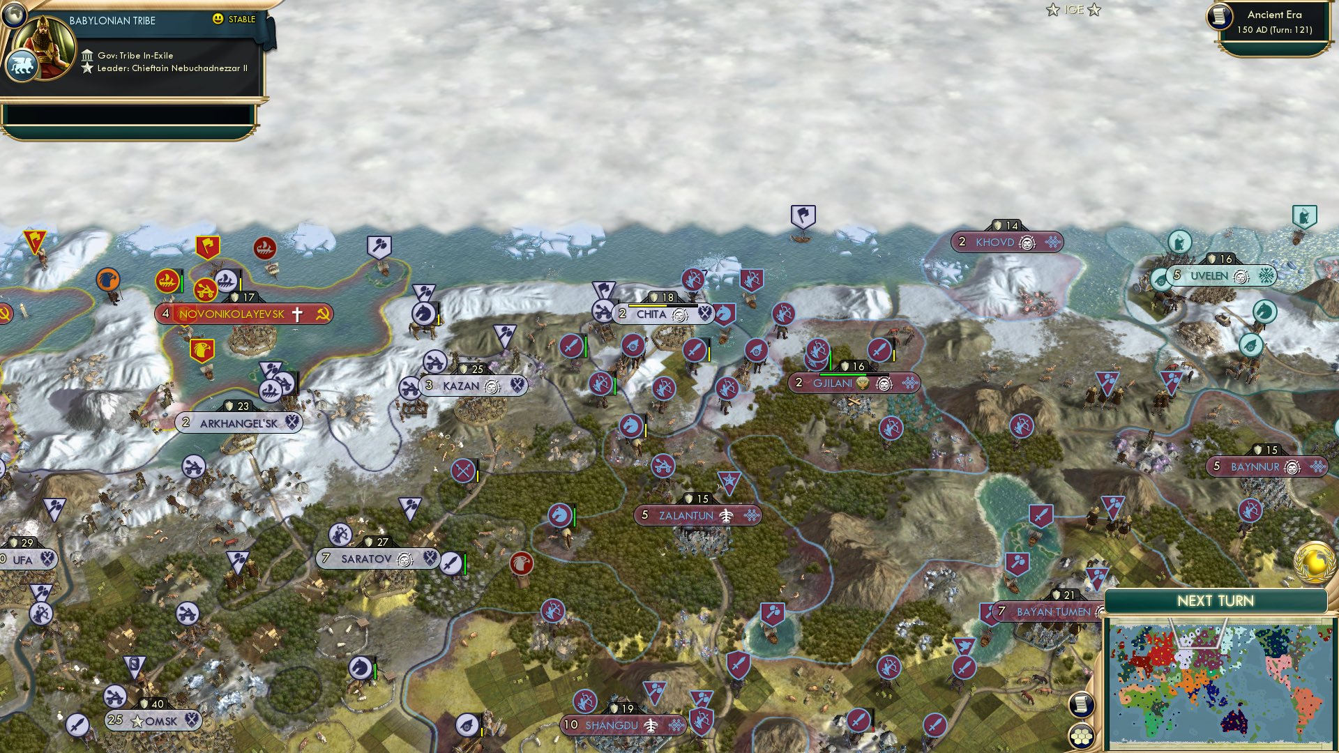 CBR In-Game Screenshot of Westward March