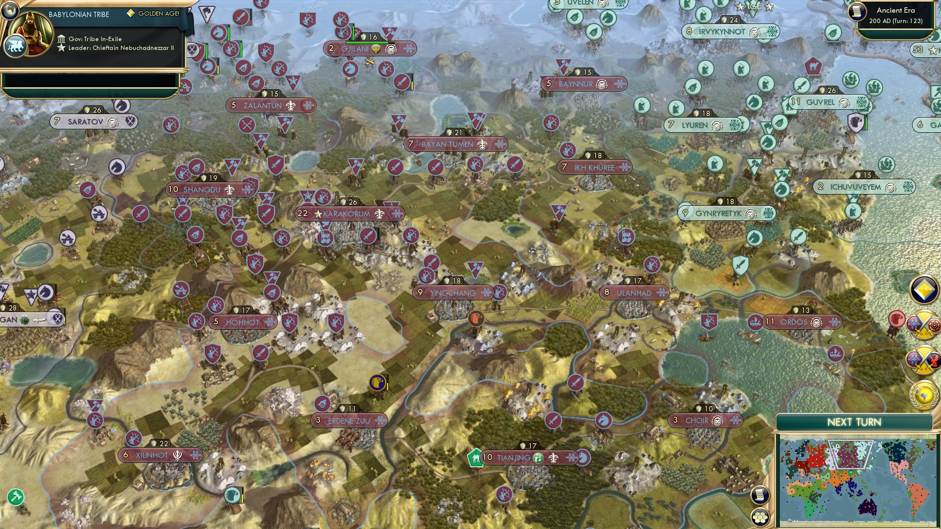 CBR In-Game Screenshot of Once and Underdog, now a world power?