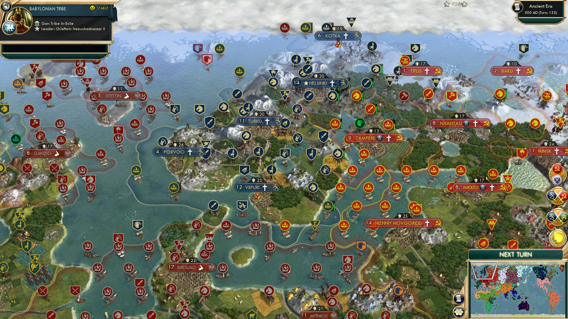 CBR In-Game Screenshot of Peace with one, war with the other