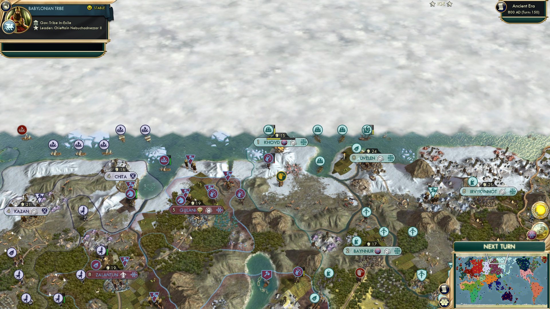 CBR In-Game Screenshot of North locked down