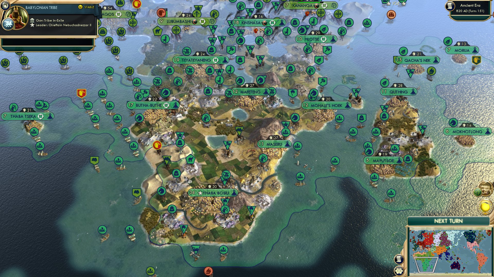 CBR In-Game Screenshot of Lesotho’s strive for dominance