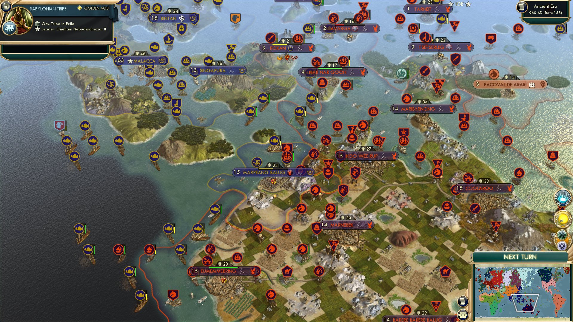 CBR In-Game Screenshot of Cites taken and Names Mispronounced.