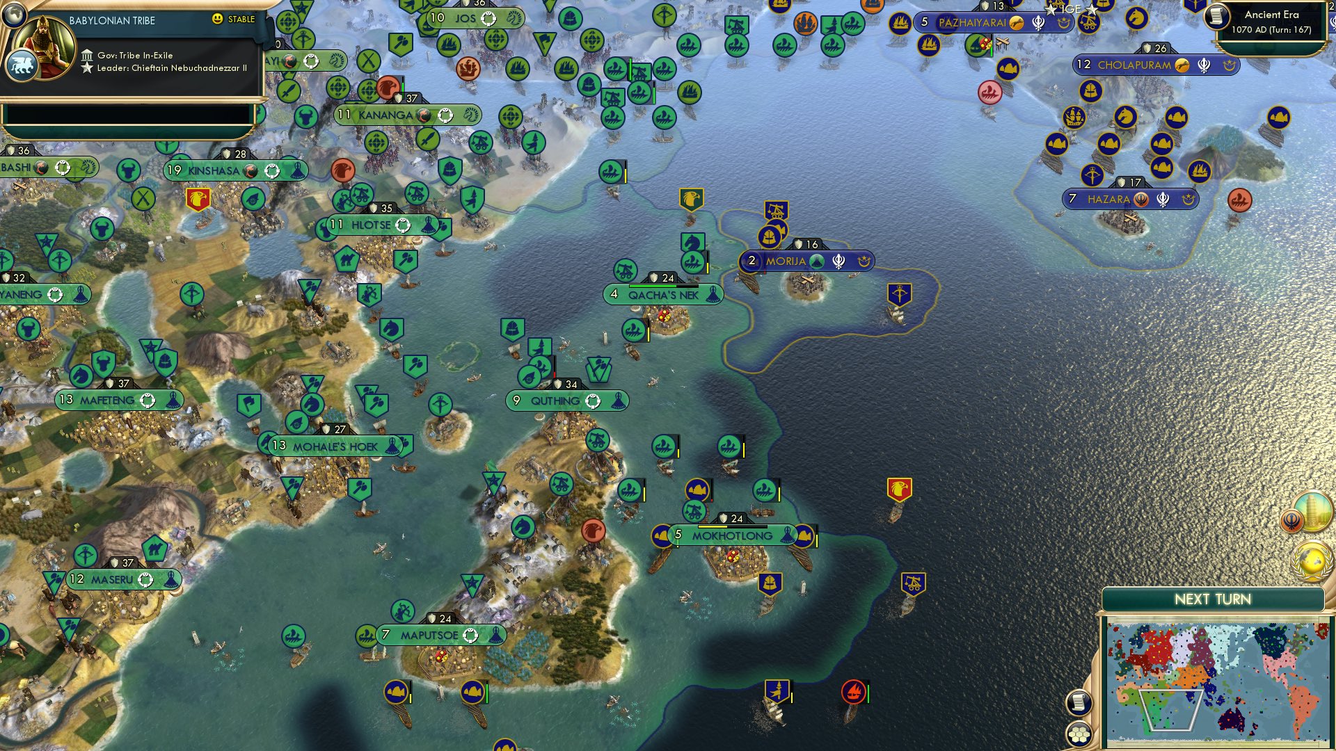 CBR In-Game Screenshot of Island hopping