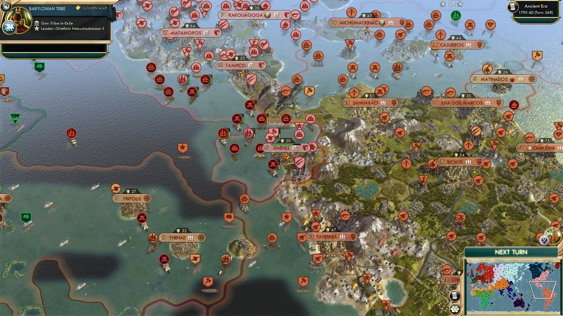 CBR In-Game Screenshot of Tampico can have a couple ships, as a treat