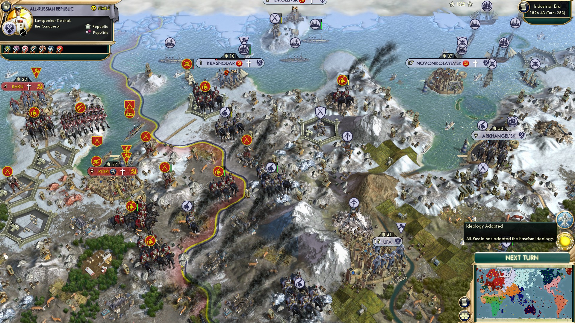 CBR In-Game Screenshot of Fascist Manifesto