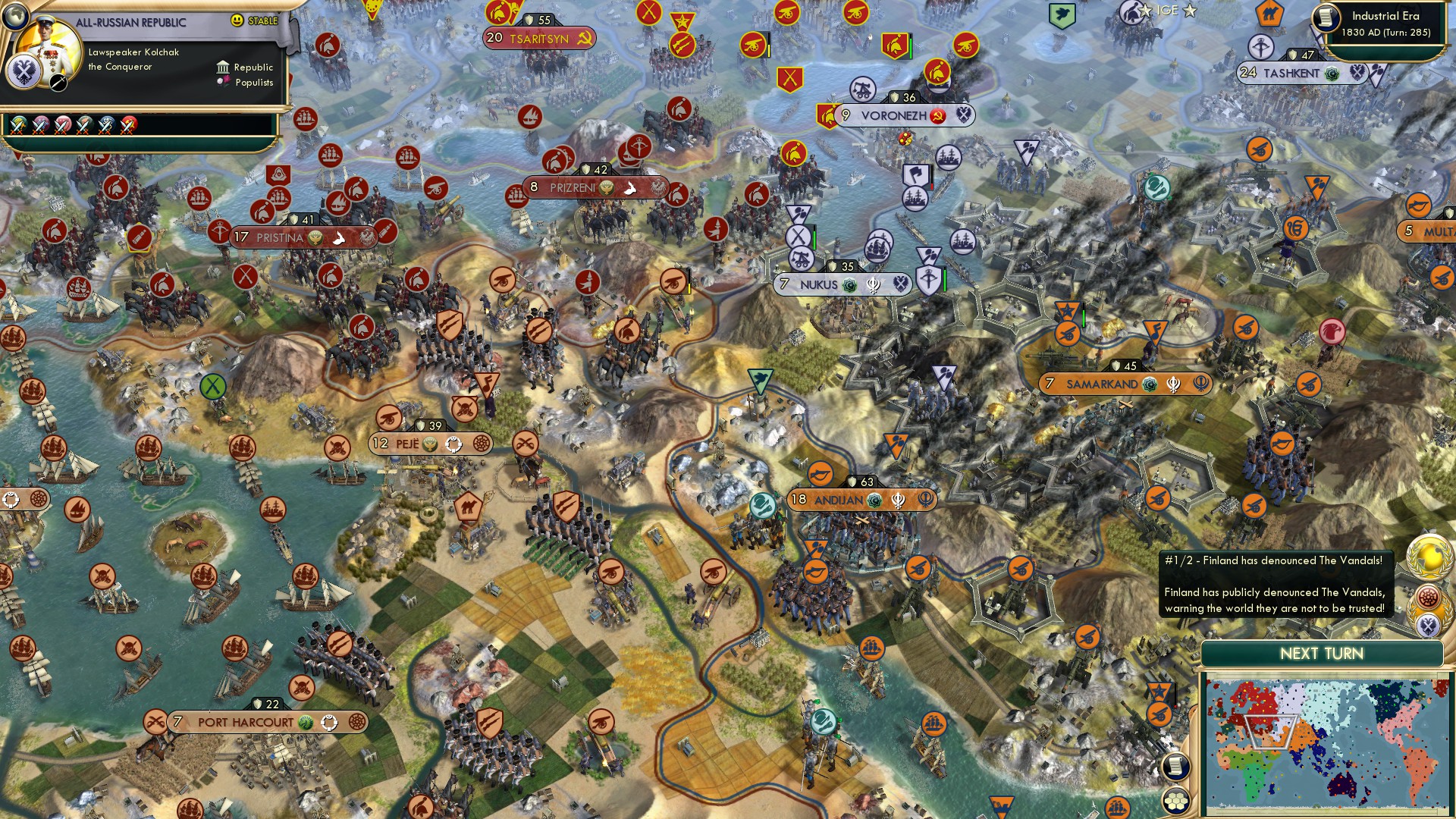 CBR In-Game Screenshot of White peace