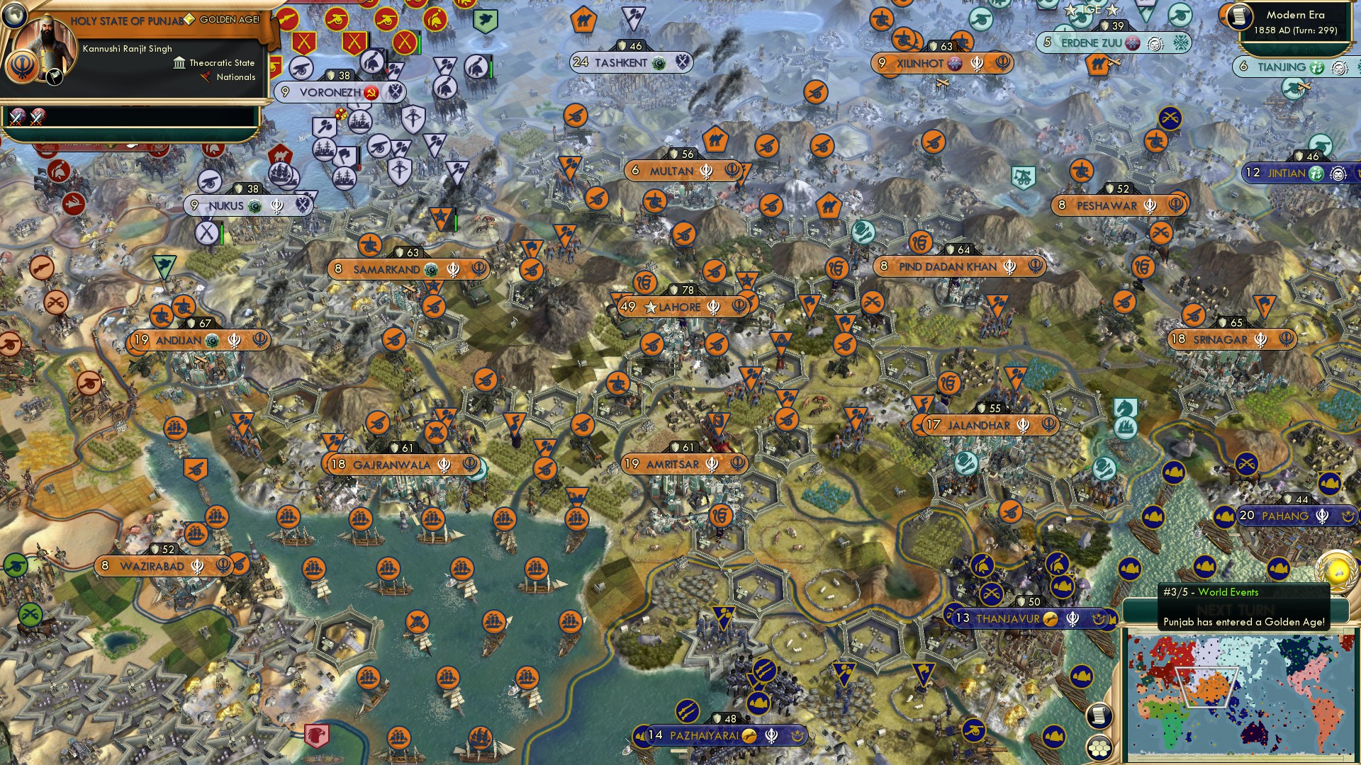 CBR In-Game Screenshot of Citadels stain the mountain tops