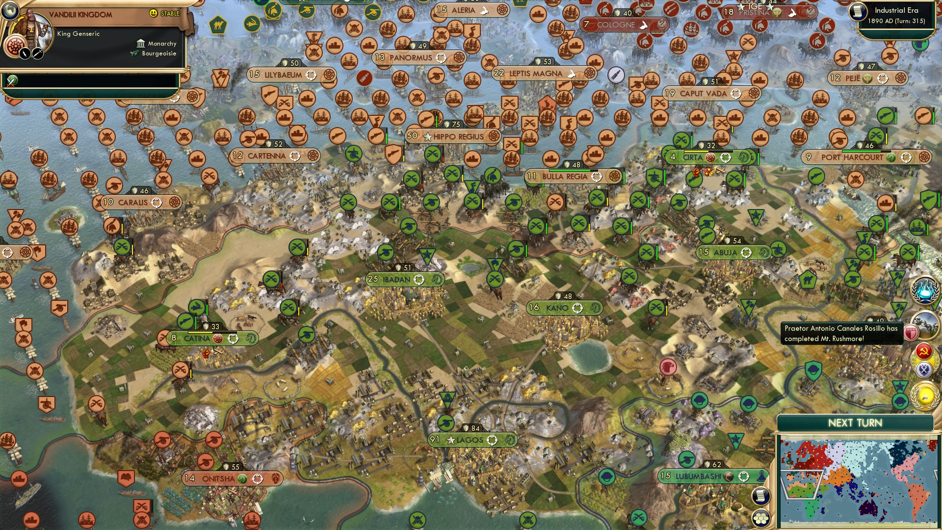 CBR In-Game Screenshot of My Mount Rushmore is me with four different expressions