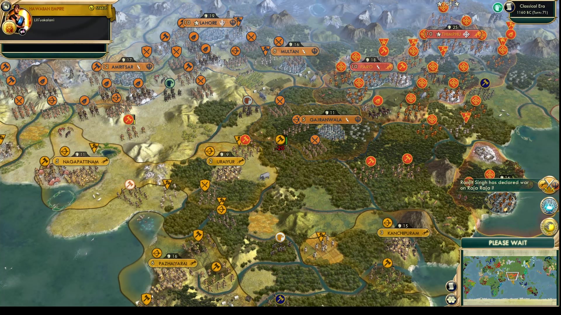 CBR In-Game Screenshot of The North Indian Alliance