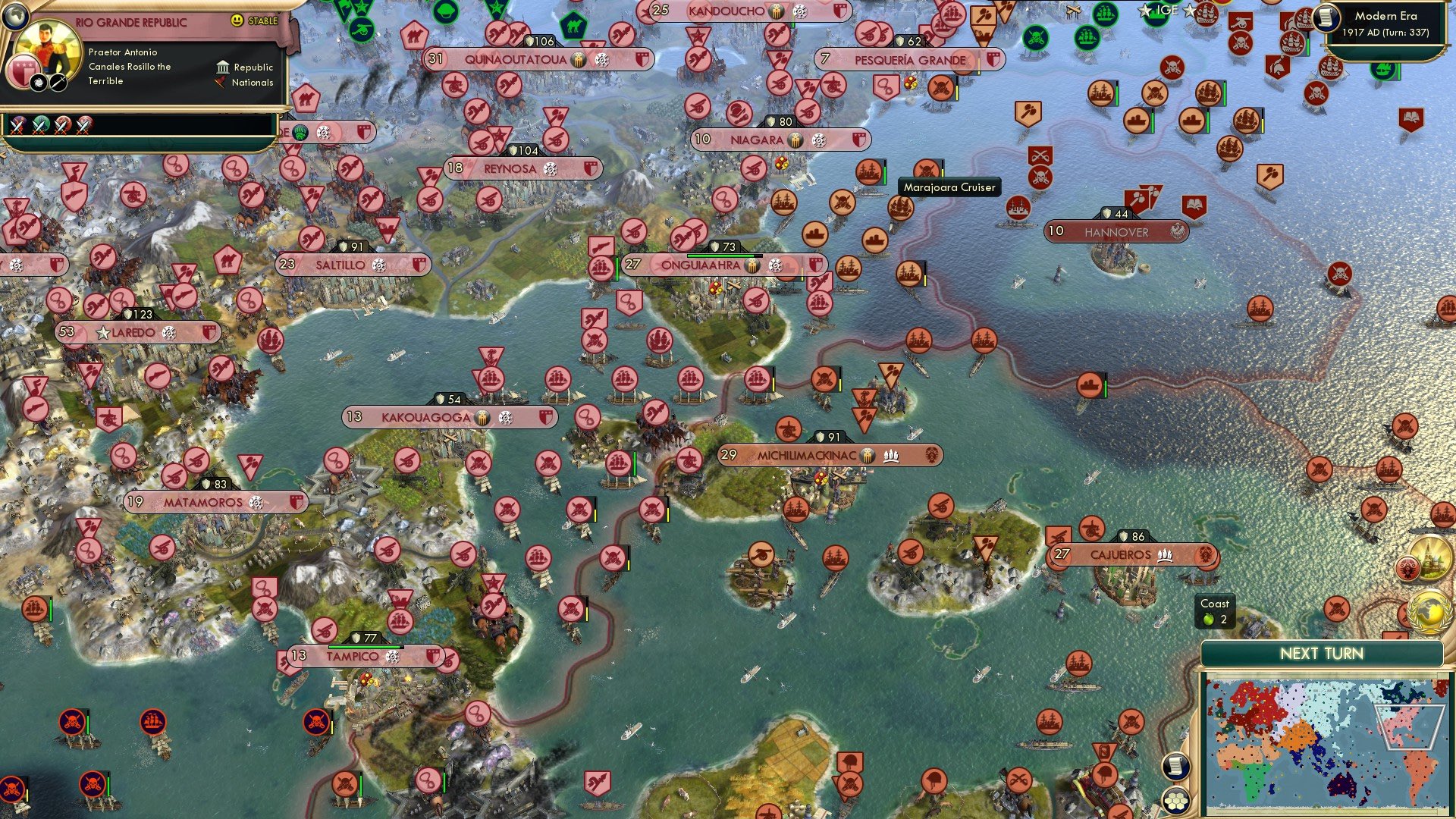 CBR In-Game Screenshot of Grande Armada