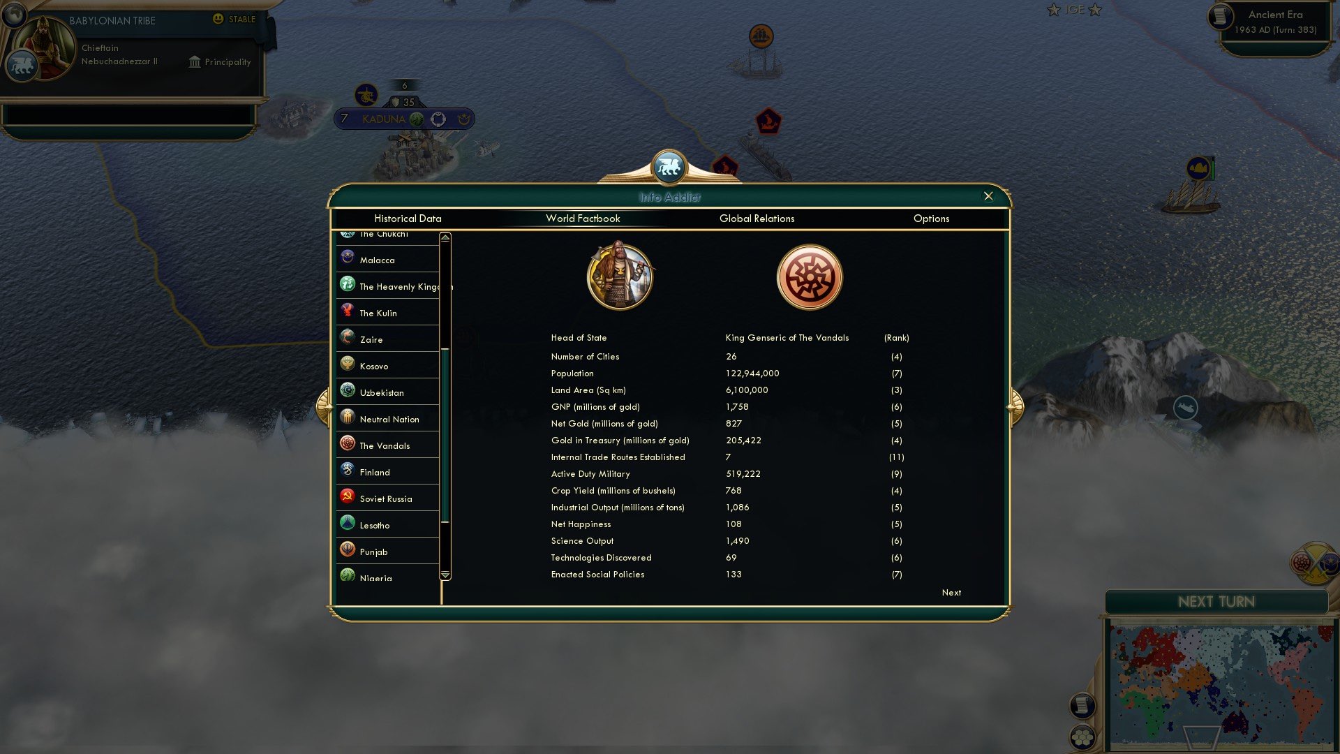 CBR In-Game Screenshot of Civ Spotlight: Vandals