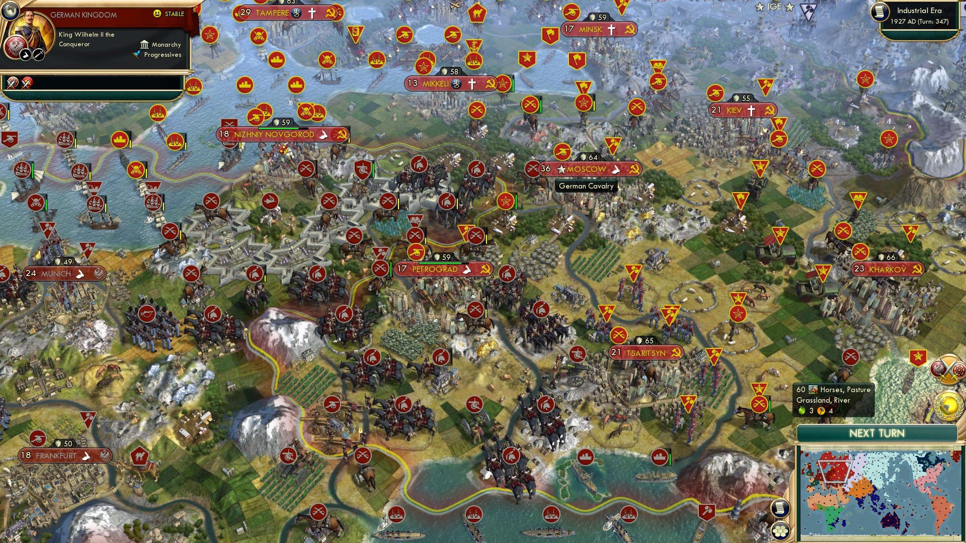 CBR In-Game Screenshot of Horse Beats Bear