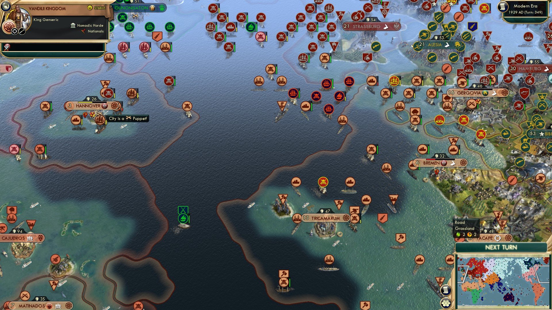 CBR In-Game Screenshot of Vandalizing Hannover