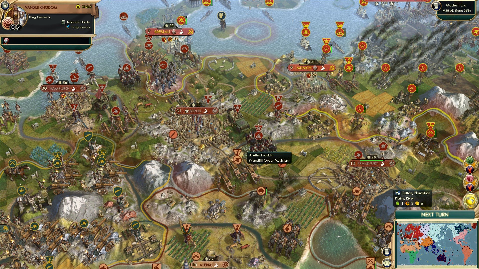 CBR In-Game Screenshot of No Respect for Germany