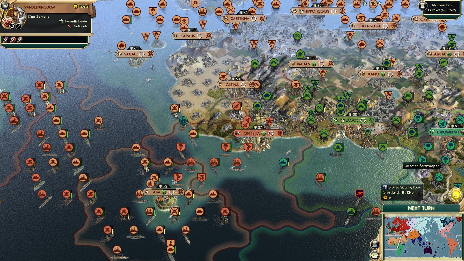 CBR In-Game Screenshot of Clash of the Colossal Copper Civs