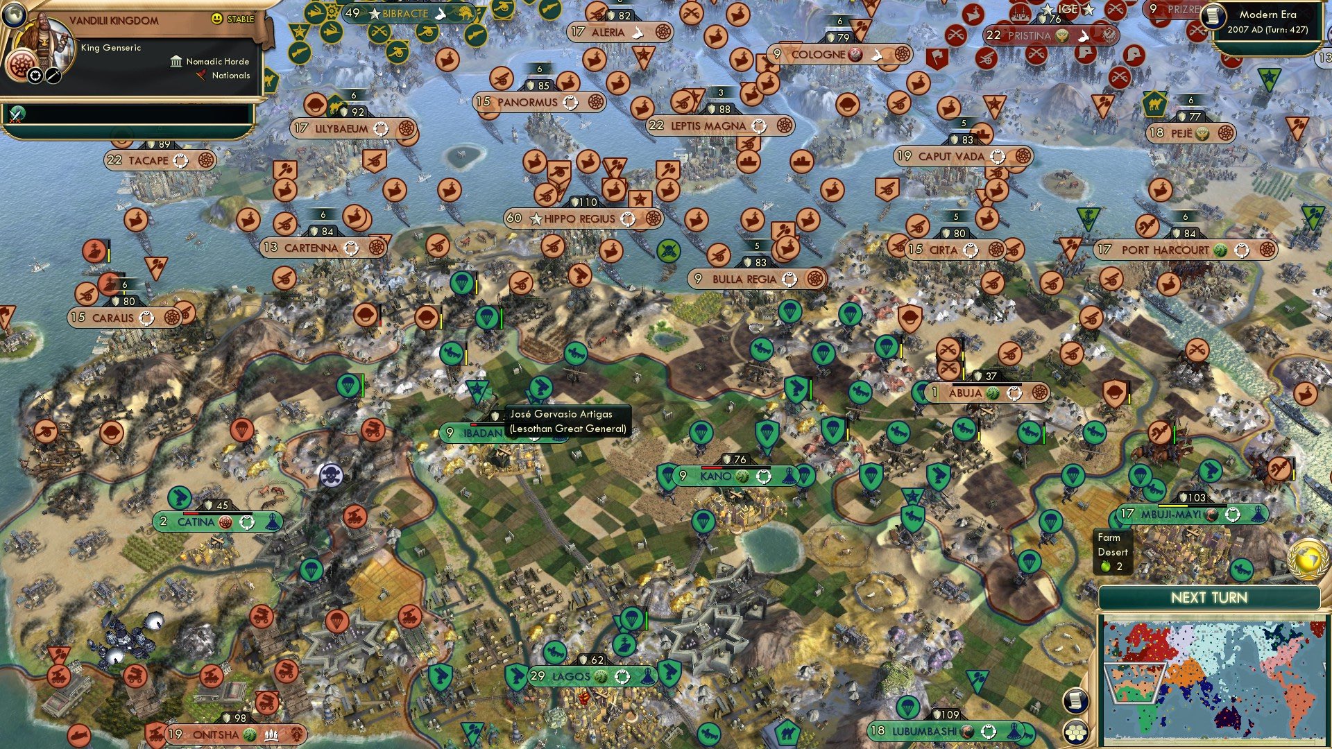 CBR In-Game Screenshot of Simon, the Sand Train