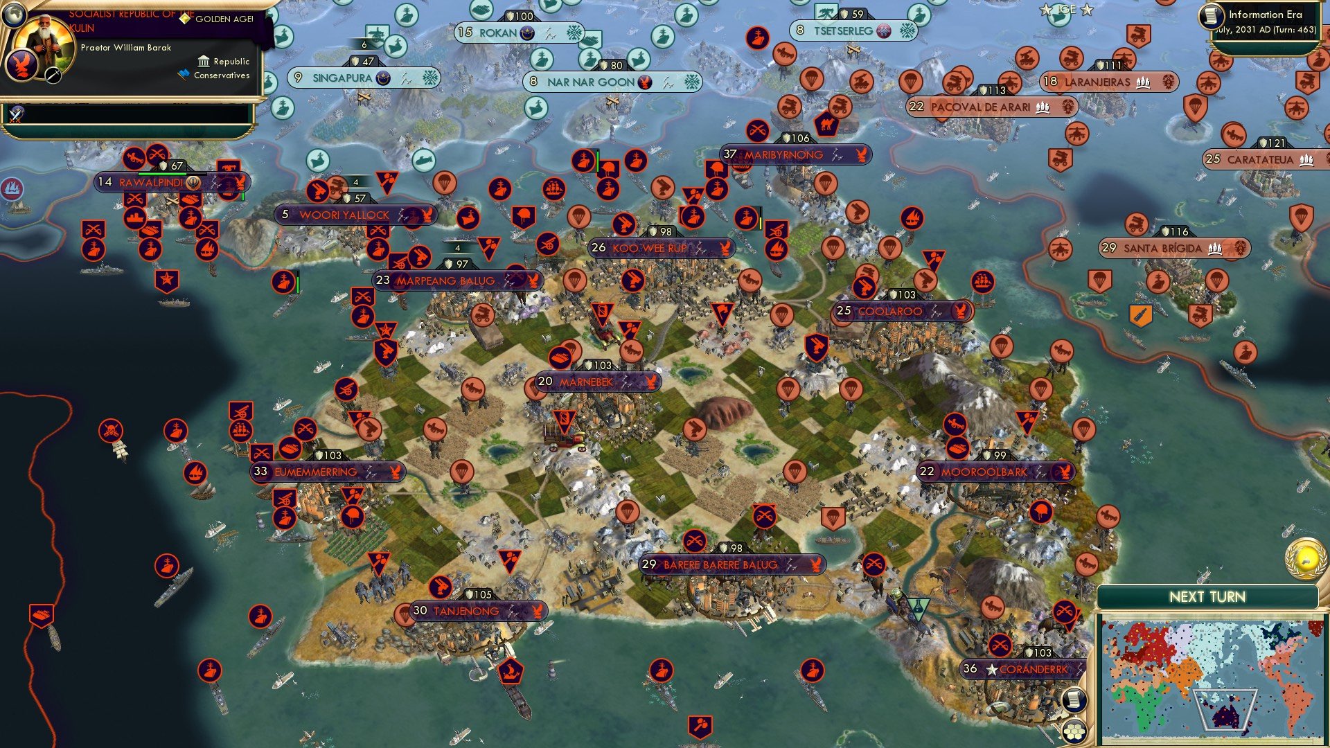 CBR In-Game Screenshot of Aboriginal Rules