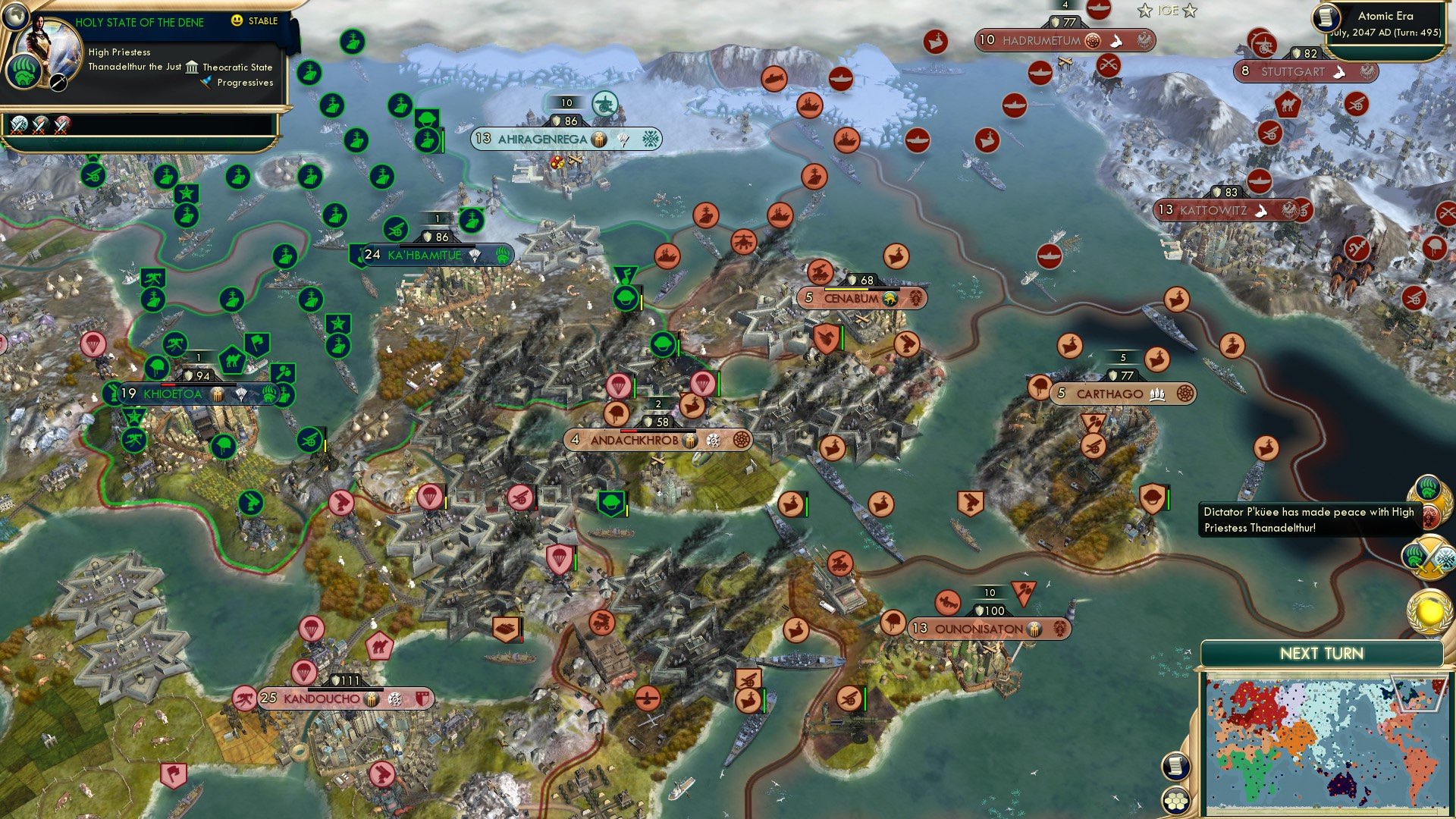 CBR In-Game Screenshot of Baum and Out