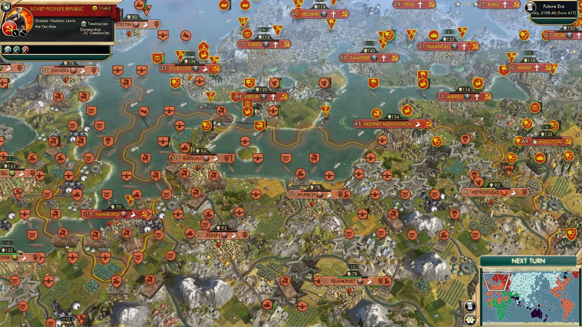 CBR In-Game Screenshot of A Conquered Europe