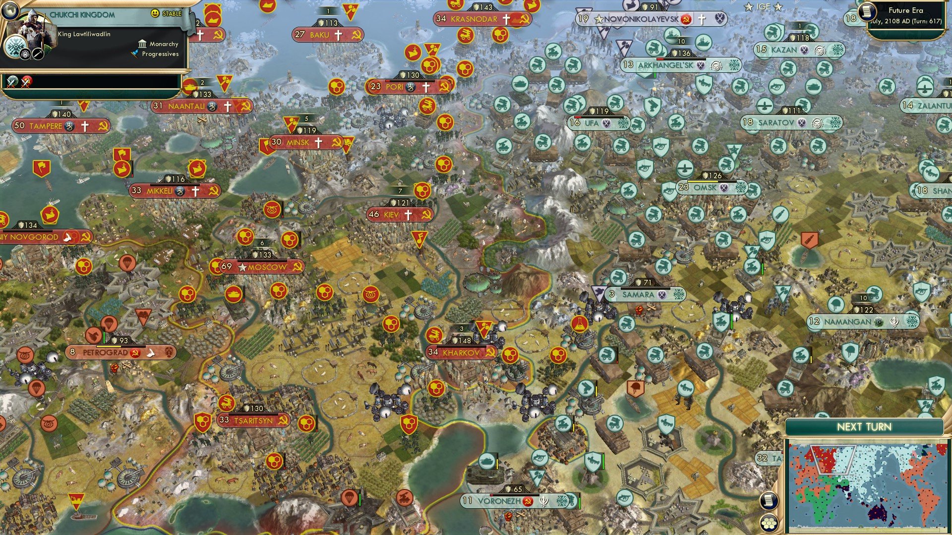 CBR In-Game Screenshot of Raising an army a little too late