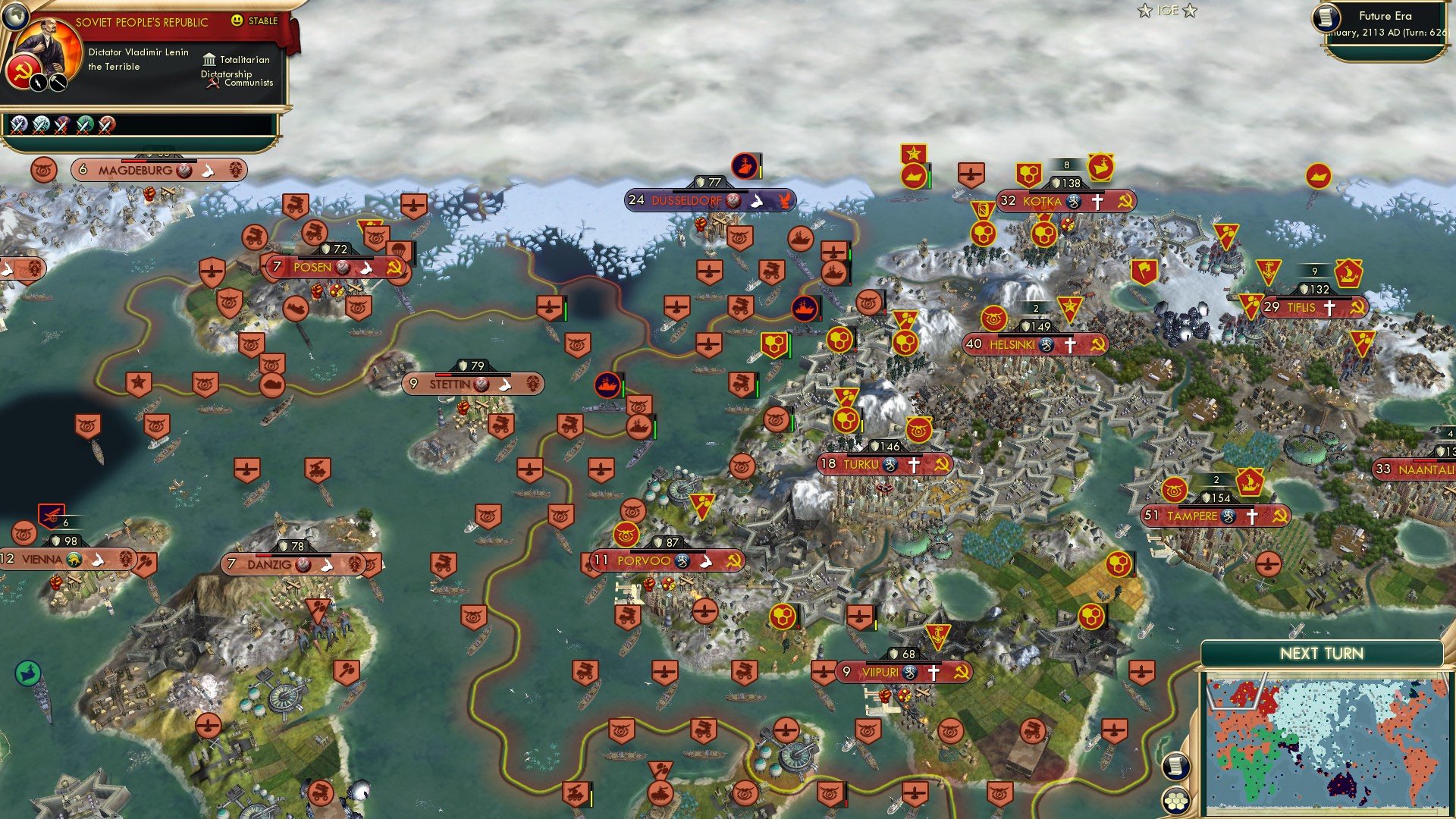 CBR In-Game Screenshot of A frozen getaway vacation